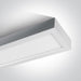 Ceiling Light White Rectangular Warm White LED built in 2700lm 40W Die Cast One Light SKU:62140RF/W/W - Toplightco