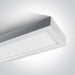 Ceiling Light White Rectangular Cool White LED built in 2700lm 40W Die Cast One Light SKU:62140RF/W/C - Toplightco
