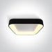 Ceiling Light Black Rectangular Warm White LED built in 3000lm 50W Aluminium One Light SKU:62142NA/B/W - Toplightco