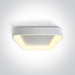 Ceiling Light White Rectangular Warm White LED built in 3000lm 50W Aluminium One Light SKU:62142NA/W/W - Toplightco