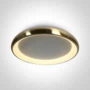 Brushed Gold Ceiling Light Led 50w Warm White Ip20 230v SKU: 62144N/BGL/W - Toplightco