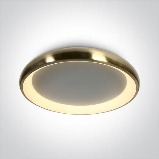 Brushed Gold Ceiling Light Led 50w Warm White Ip20 230v SKU: 62144N/BGL/W - Toplightco