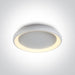 Ceiling Light White Circular Warm White LED built in 2750lm 50W Metal One Light SKU:62144N/W/W - Toplightco