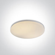 Ceiling Light White Circular Warm White LED built in 4100lm 55W Iron One Light SKU:62146/W/W - Toplightco