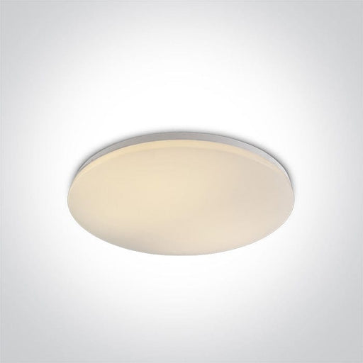 Ceiling Light White Circular Warm White LED built in 4100lm 55W Iron One Light SKU:62146/W/W - Toplightco