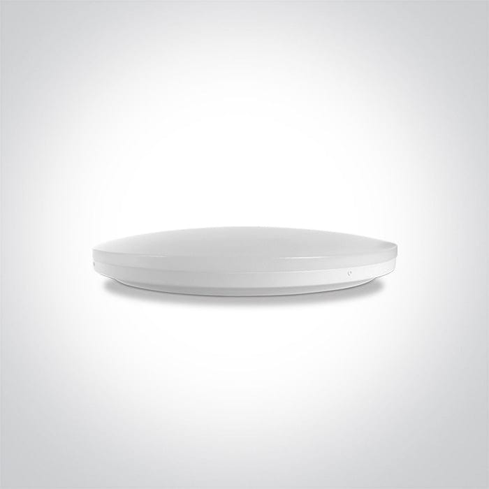 Ceiling Light White Circular Warm White LED built in 4100lm 55W Iron One Light SKU:62146/W/W - Toplightco