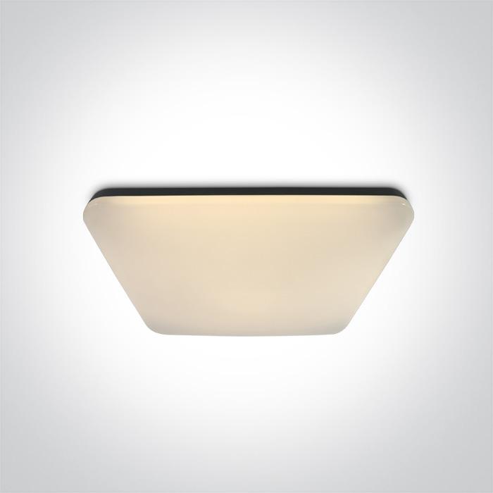 Ceiling Light Black Rectangular Warm White LED built in 4100lm 50W Iron One Light SKU:62146A/B/W - Toplightco