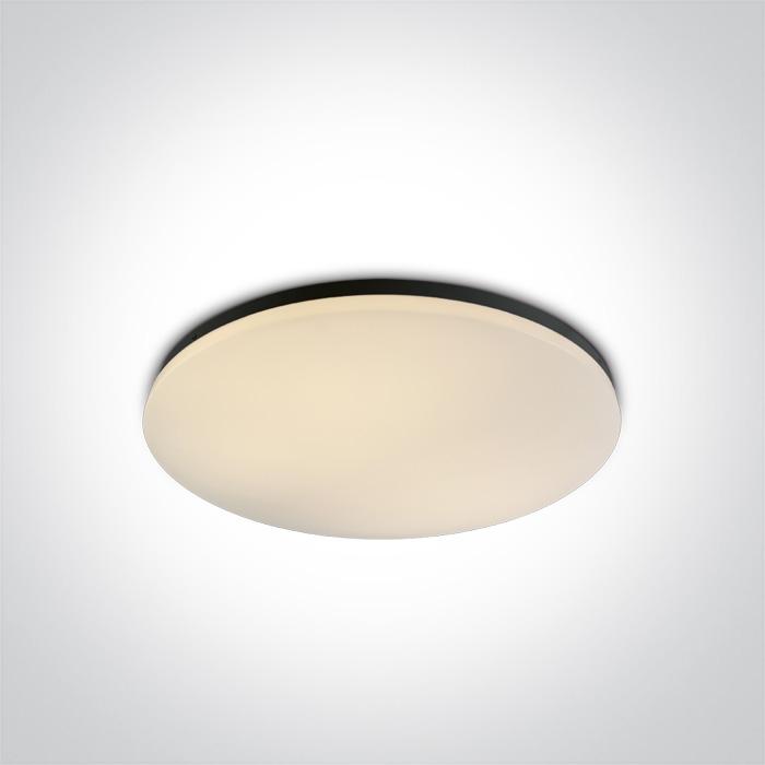 Ceiling Light Black Circular Warm White LED built in 4100lm 55W Iron One Light SKU:62146/B/W - Toplightco