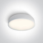 Ceiling Light White Circular Cool White LED built in 3150lm 50W Metal One Light SKU:62150D/W/C - Toplightco