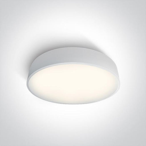 Ceiling Light White Circular Cool White LED built in 3150lm 50W Metal One Light SKU:62150D/W/C - Toplightco