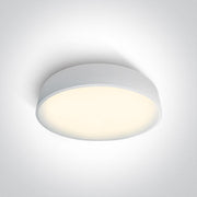 Ceiling Light White Circular Warm White LED built in 3000lm 50W Metal One Light SKU:62150D/W/W - Toplightco