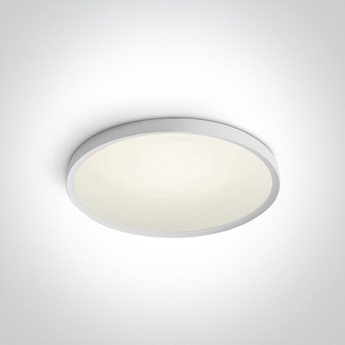 Ceiling Light White Circular Cool White LED built in 2800lm 40W Aluminium One Light SKU:62152/W/C - Toplightco