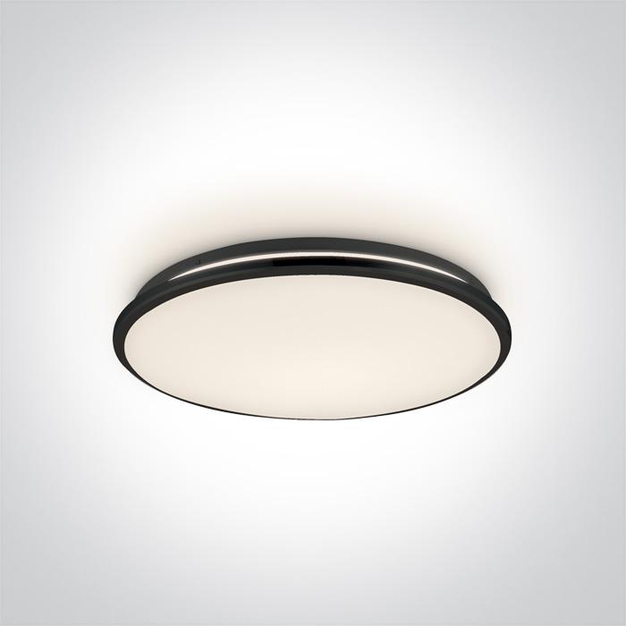 Ceiling Light Black Circular Warm White LED built in 2150lm 30W Iron One Light SKU:62154/B/W - Toplightco