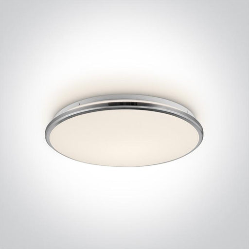 Ceiling Light Chrome Circular Warm White LED built in 2150lm 30W Iron One Light SKU:62154/C/W - Toplightco