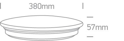 Ceiling Light Black Circular Warm White LED built in 2150lm 30W Iron One Light SKU:62154/B/W - Toplightco