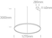 Black Pendant Led 65w Warm White Ip20 230v SKU: 62156C/B/W - Toplightco