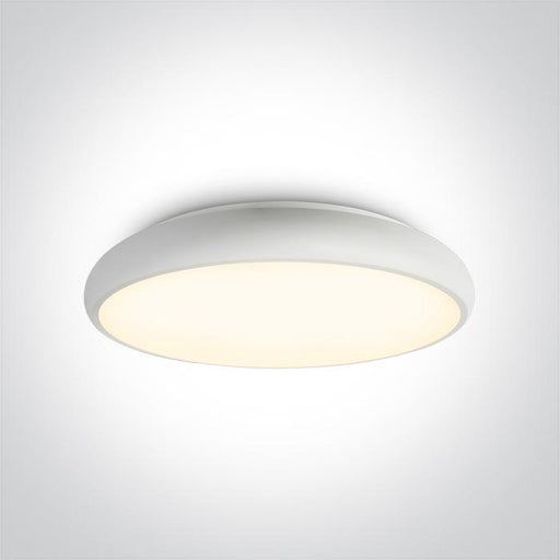 Ceiling Light White Circular Warm White LED built in 3600lm 62W Metal One Light SKU:62160/W/W - Toplightco