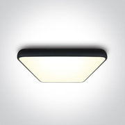 Ceiling Light Black Rectangular Warm White LED built in 3600lm 62W Metal One Light SKU:62160A/B/W - Toplightco