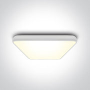 Ceiling Light White Rectangular Warm White LED built in 3600lm 62W Metal One Light SKU:62160A/W/W - Toplightco