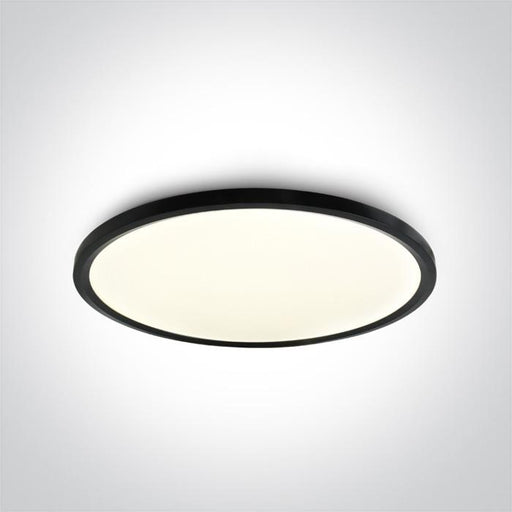 Ceiling Light Black Circular Cool White LED built in 5300lm 60W Aluminium One Light SKU:62160FB/B/C - Toplightco
