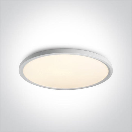 Ceiling Light White Circular Warm White LED built in 5300lm 60W Aluminium One Light SKU:62160FB/W/W - Toplightco