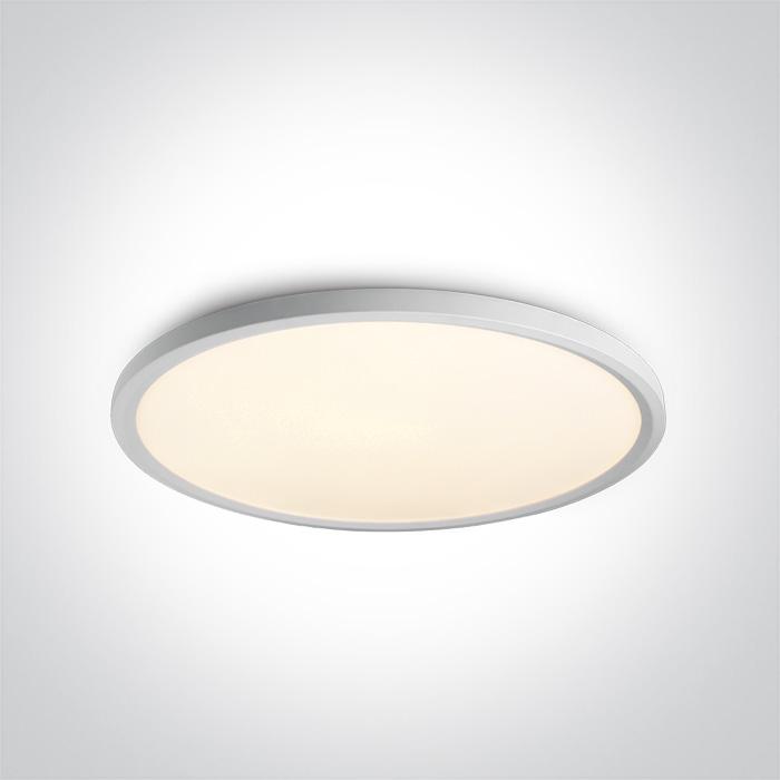 Ceiling Light White Circular Warm White LED built in 5300lm 60W Aluminium One Light SKU:62160FB/W/W - Toplightco