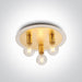 Ceiling Light Brass Circular Replaceable lamp 3x12W Metal One Light SKU:62172B/BS - Toplightco
