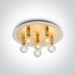 Ceiling Light Brass Circular Replaceable lamp 6x12W Metal One Light SKU:62172C/BS - Toplightco