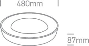 Brushed Brown Led Ceiling Light 40w Warm White Ip20 230v SKU: 62182/BBR/W - Toplightco