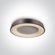 Brushed Brown Led Ceiling Light 50w Warm White Ip20 230v SKU: 62182A/BBR/W - Toplightco