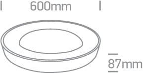 Brushed Gold Led Ceiling Light 50w Warm White Ip20 230v SKU: 62182A/BGL/W - Toplightco