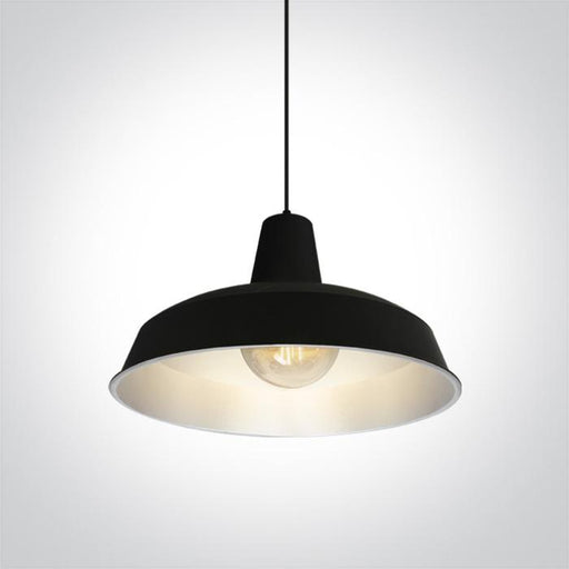 Pendant Light Black-Grey Circular Replaceable lamp 20W Aluminium One Light SKU:63020/B/G - Toplightco
