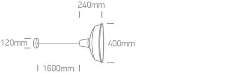 Pendant Light White-Grey Circular Replaceable lamp 20W Aluminium One Light SKU:63020/W/G - Toplightco
