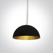 Pendant Light Black-Brass Circular Replaceable lamp 20W Aluminium One Light SKU:63022/B/BS - Toplightco