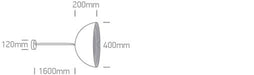 Pendant Light Black-Brass Circular Replaceable lamp 20W Aluminium One Light SKU:63022/B/BS - Toplightco