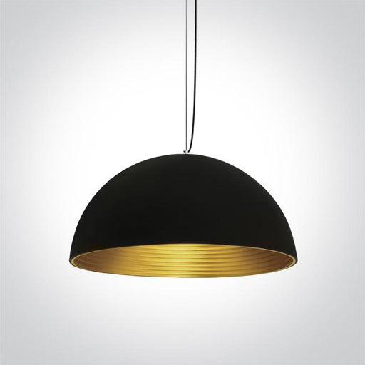 Pendant Light Black-Brass Circular Replaceable lamp 20W Aluminium One Light SKU:63022A/B/BS - Toplightco