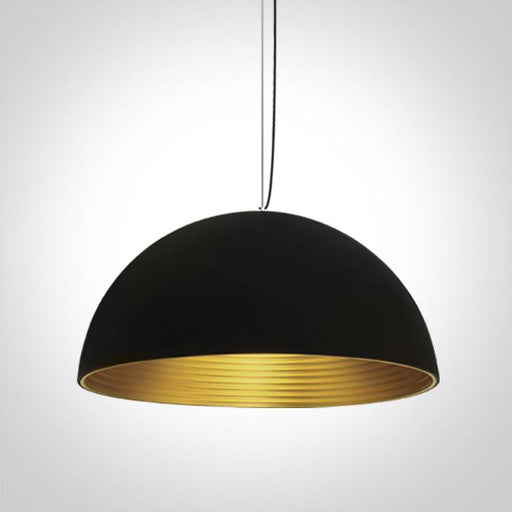 Pendant Light Black-Brass Circular Replaceable lamp 20W Aluminium One Light SKU:63022B/B/BS - Toplightco