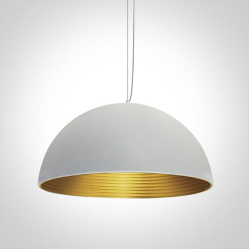 Pendant Light White-Brass Circular Replaceable lamp 20W Aluminium One Light SKU:63022B/W/BS - Toplightco