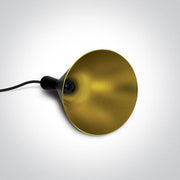 Pendant Light Black-Brass Circular Replaceable lamp 12W Aluminium One Light SKU:63040/B/BS - Toplightco