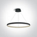Pendant Light Black Circular Warm White LED built in 1000lm 19W Aluminium + Steel One Light SKU:63048/B - Toplightco