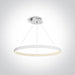 Pendant Light White Circular Warm White LED built in 1000lm 19W Aluminium + Steel One Light SKU:63048/W - Toplightco