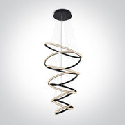 Black Led 170w Warm White Ip20 230v Decorative Pendant SKU: 63054C/B - Toplightco