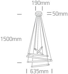 Brushed Brass Led 65w Warm White Ip20 230v Decorative Pendant SKU: 63056/BBS - Toplightco