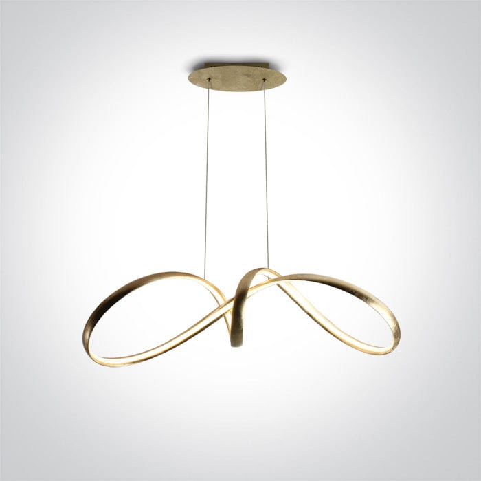 Brass Pendant Led 36w Warm White Ip20 230v SKU: 63062/BS - Toplightco