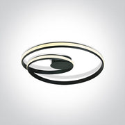 Black Led Ceiling Lamp 30w Warm White Ip20 230v SKU: 63066/B - Toplightco