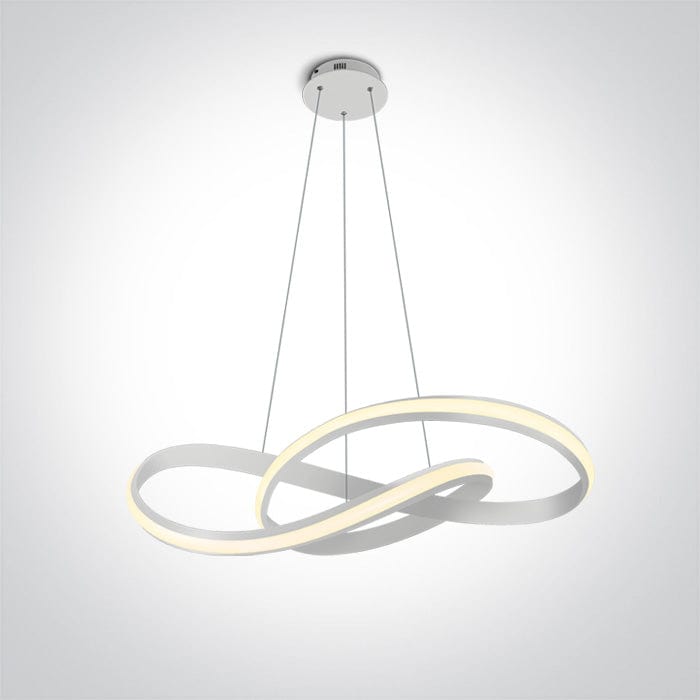 White Pendant Led 30w Warm White Ip20 230v - Toplightco