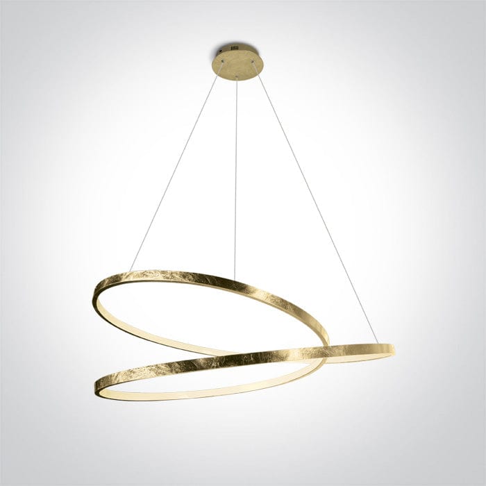 Brass Pendant Led 40w Warm White Ip20 230v SKU: 63068A/BS - Toplightco