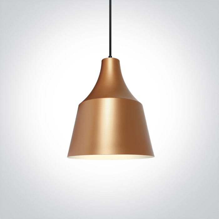 Copper 20w E27 100-240v Pendant With Shade SKU: 63072/CU - Toplightco