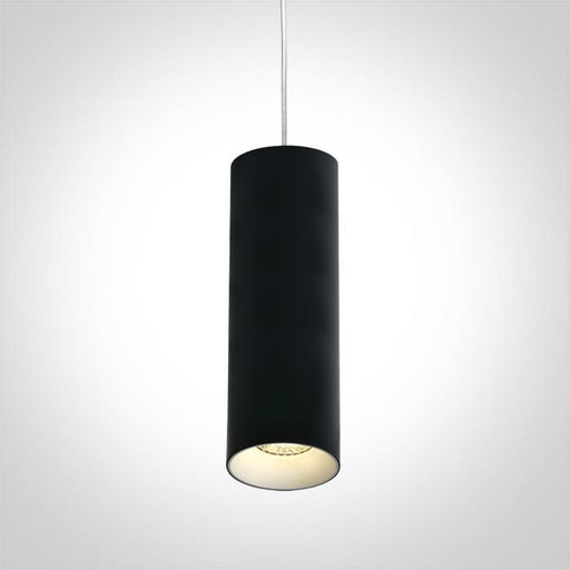 Pendant Light Black Circular Replaceable lamp 10W Aluminium One Light SKU:63105M/B - Toplightco