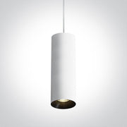 Pendant Light White Circular Replaceable lamp 10W Aluminium One Light SKU:63105M/W - Toplightco